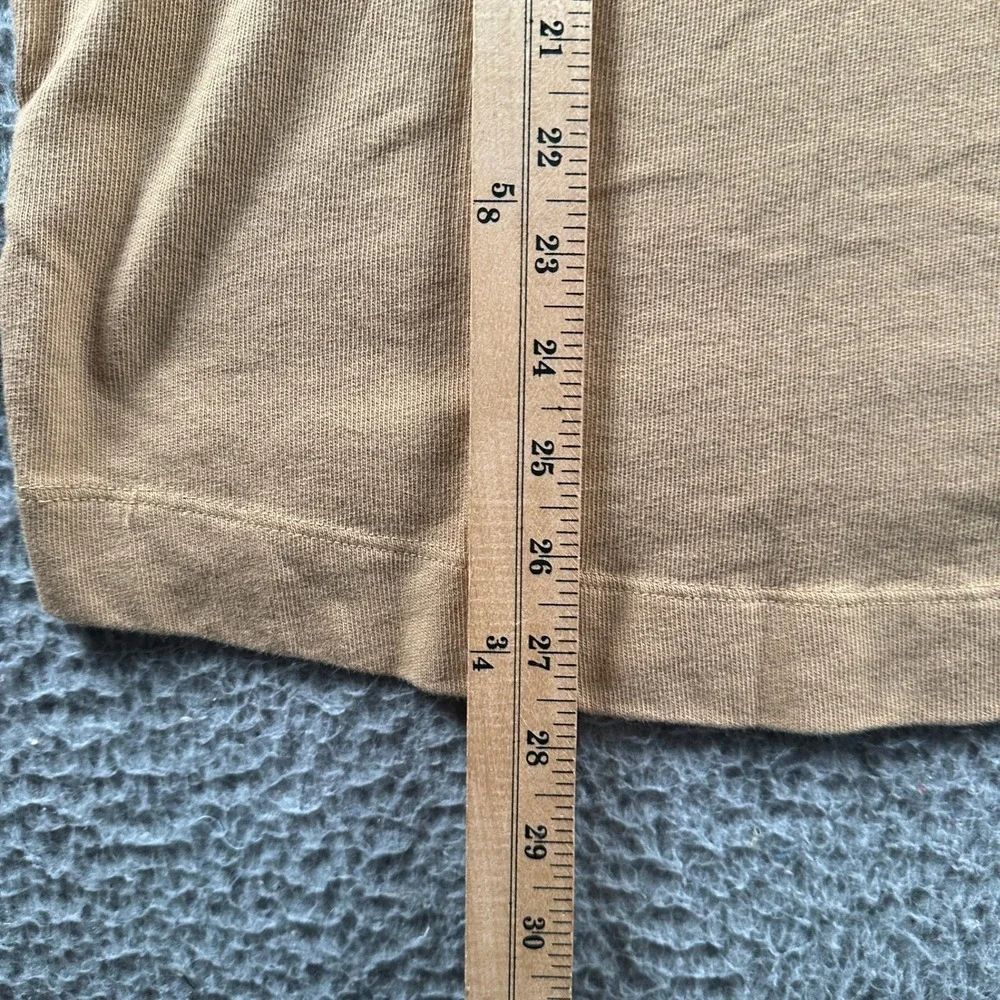 AYR Men's Long Sleeve Crewneck Tee in Camel - Picture 7 of 10